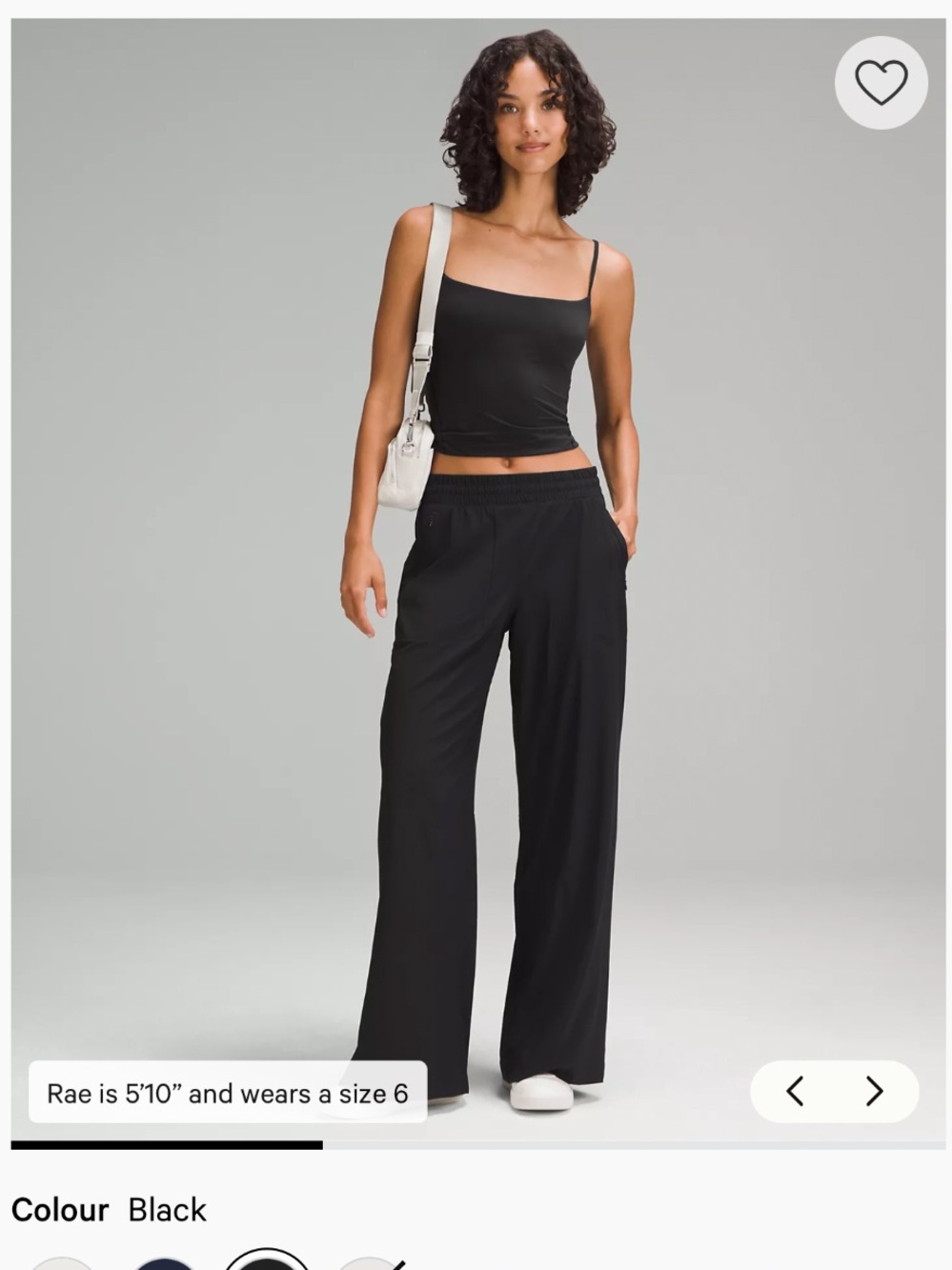 lululemon athletica Black Wide-Leg Pull-On Pants